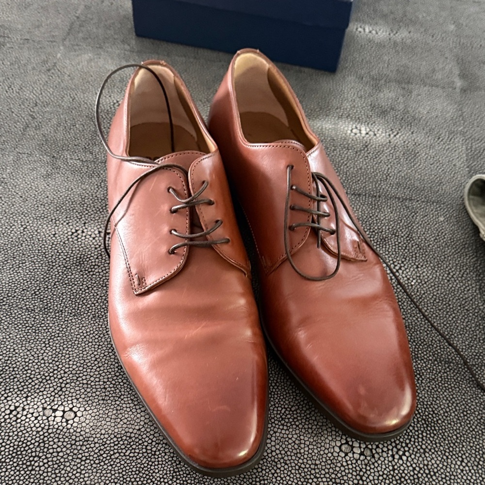 Boss Classic Brown Leather Oxfords boss